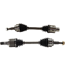Front, Driver and Passenger Side Axle Assemblies, For Models with Limited Slip Differential