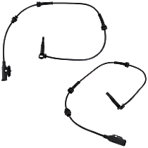 Front, Driver and Passenger Side ABS Speed Sensors, With Off Road Suspension