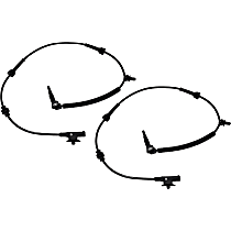 Front, Driver and Passenger Side ABS Speed Sensors, With Standard Suspension
