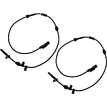 Rear, Driver and Passenger Side ABS Speed Sensor, With Standard Suspension