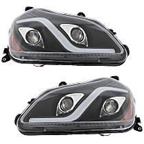 Driver and Passenger Side Headlights, Without bulb(s), LED