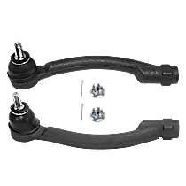 Front, Driver and Passenger Side, Outer Tie Rod Ends