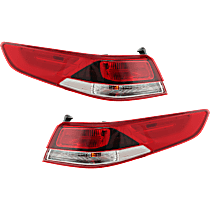 Driver and Passenger Side, Outer Tail Lights, With bulb(s), Halogen, Mounts on Body, USA Built Vehicle