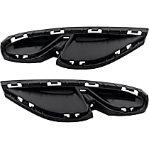 Rear, Driver and Passenger Side Bumper Trims, Black