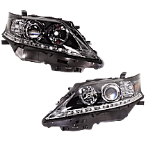 Driver and Passenger Side HID/Xenon Headlight, Without bulb(s), Canada Built Vehicle, OE Replacement
