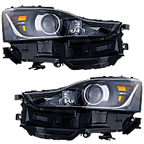 Driver and Passenger Side Without bulb(s), For Models Without Adaptive Headlights, Without LED Signal Light, OE Replacement