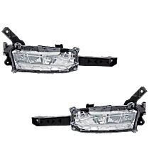 Front, Driver and Passenger Side LED Fog Light, With bulb(s)