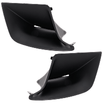Front, Driver and Passenger Side Fog Light Cover, Textured Black