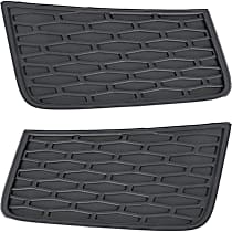 Front, Driver and Passenger Side, Upper Fog Light Trim, Textured Black