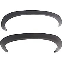 Front, Driver and Passenger Side Fender Trim, Textured Black
