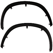 Front, Driver and Passenger Side Fender Flares, Textured Black
