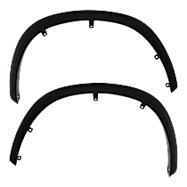 Front, Driver and Passenger Side Fender Flares, Textured Black CAPA Certified