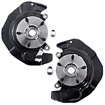 Front, Driver and Passenger Side Steering Knuckle, With Bearing, With Dust Shield