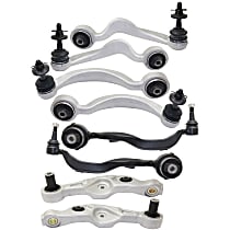 Front, Driver and Passenger Side, Upper and Lower, Control Arm