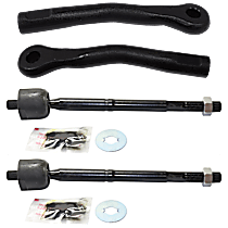 Front, Driver and Passenger Side, Inner and Outer Tie Rod End, RWD