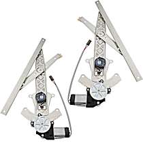 Front, Driver and Passenger Side Window Regulators, Power