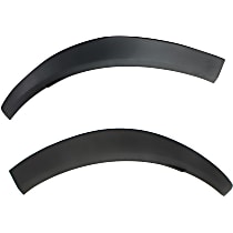 Rear, Driver and Passenger Side, Rear Section Fender Trim, Primed, 2-Piece, Mounts on Quarter Panel