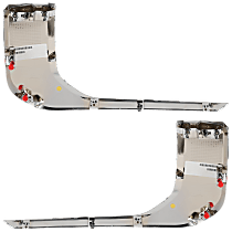 Front, Driver and Passenger Side, Lower Bumper Trim, Chrome