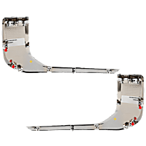 Front, Driver and Passenger Side, Lower Bumper Trim, Chrome, CAPA Certified