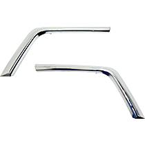 Front, Driver and Passenger Side, Lower Bumper Trim, Chrome
