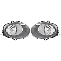 Driver and Passenger Side Halogen Headlight, With bulb(s), Wagon, OE Replacement