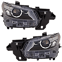 Driver and Passenger Side LED With bulb(s), For Models Without Adaptive Headlights, OE Replacement, CAPA Certified
