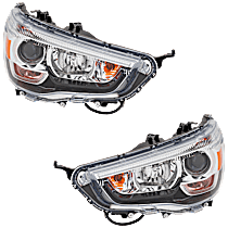 Driver and Passenger Side HID/Xenon Headlight, With bulb(s), OE Replacement