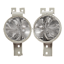 Driver and Passenger Side Corner Lights, Without Bulb, With Turn Signal Light