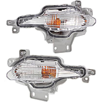 Front, Driver and Passenger Side Turn Signal Light, With bulb(s)