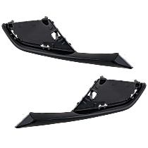Fog Light Cover - Front, Driver and Passenger Side, Black