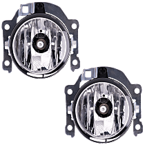 Front, Driver and Passenger Side Halogen Fog Light, With bulb(s), OE Replacement