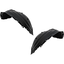 Front, Driver and Passenger Side, Rear Section Fender Liner