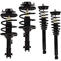 Front and Rear, Driver and Passenger Side Fully Loaded Strut, Convertible, Front Wheel Drive
