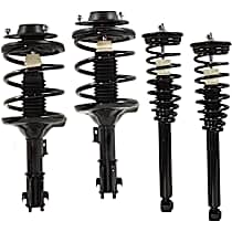 Front and Rear, Driver and Passenger Side Fully Loaded Strut, Hatchback