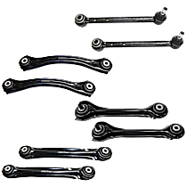 Rear, Driver and Passenger Side, Upper and Lower, Frontward and Rearward Control Arm