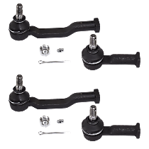 Front, Driver and Passenger Side, Inner and Outer Tie Rod Ends