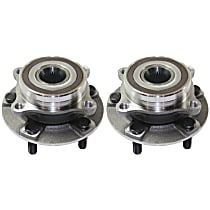 Front, Driver and Passenger Side Wheel Hub Bearing included - Set of 2