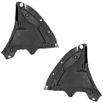 Driver and Passenger Side Engine Splash Shields, CAPA CERTIFIED