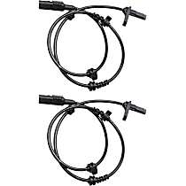 Front, Driver and Passenger Side ABS Speed Sensors, All Wheel Drive
