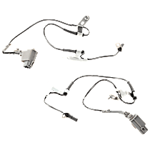 Front, Driver and Passenger Side ABS Speed Sensor, includes abs wheel speed sensor wire harness