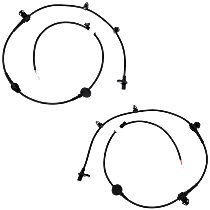 Rear, Driver and Passenger Side ABS Speed Sensors, Front Wheel Drive