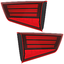 Driver and Passenger Side LED Tail Light, With bulb(s), Mounts on Liftgate, OE Replacement, CAPA Certified