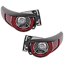 Driver and Passenger Side LED Tail Light, With bulb(s), For Models Without Signature Lighting, OE Replacement, CAPA Certified