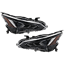 Driver and Passenger Side LED Headlight, With bulb(s), Type 1, OE Replacement, CAPA Certified