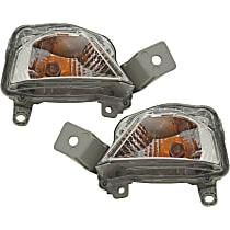 Front, Driver and Passenger Side Turn Signal Light, With bulb(s)