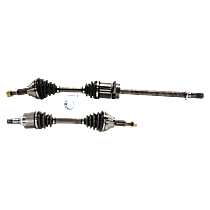 Front, Driver and Passenger Side Axle Assembly, New, 3.5L 6Cyl Automatic CVT, Transaxle