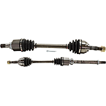 Front, Driver and Passenger Side Axle Assembly, Automatic CVT Transmisison, New, Transaxle
