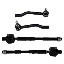 Front, Driver and Passenger Side, Inner and Outer Tie Rod Ends