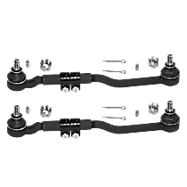 Tie Rod Assembly - Front, Driver and Passenger Side, Inner and Outer, Set of 2
