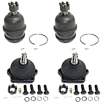 Front, Driver and Passenger Side, Upper and Lower Ball Joint, Rear Wheel Drive